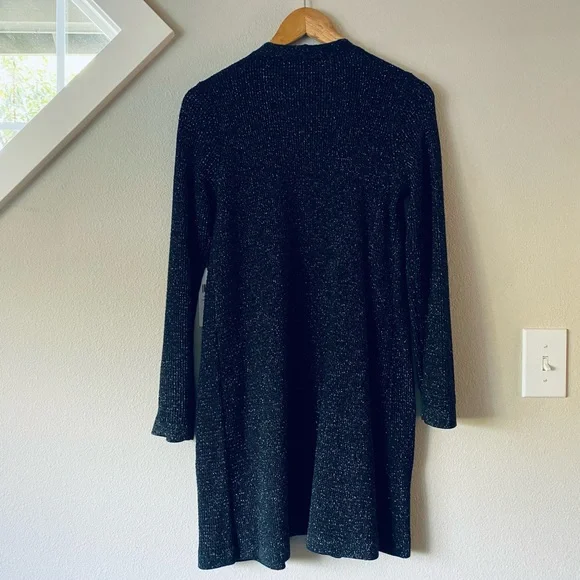 Eileen Fisher Merino Sparkle Long Cardigan Black Size PP NWT - Picture 5 of 9